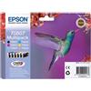 Epson ORIGINAL Epson Multipack nero / ciano / magenta / giallo / ciano (chiaro) / magenta (chiaro) C13T08074011 T0807 ~3190 Seiten 6 c