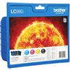 Brother ORIGINAL Brother Multipack nero / ciano / magenta / giallo LC-980 LC980VALBPDR ~1080 Seiten LC-980 BK/C/M/Y