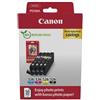 Canon ORIGINAL Canon Value Pack nero / ciano / magenta / giallo CLI-526 + 10x15 cm Fotopapier 50 Blatt