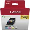 Canon ORIGINAL Canon Multipack nero / ciano / magenta / giallo CLI-551 6509B015 ~1290 Seiten