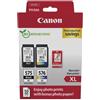 Canon ORIGINAL Canon Value Pack nero / differenti colori / Bianco PG-575XL+CL-576XL + 10x15 cm Fotopapier 50 Blatt ~700 Seiten