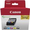Canon ORIGINAL Canon Multipack nero / nero / ciano / magenta / giallo PGI-570+CLI-571 0372C006 ~1674 Seiten