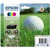 Epson ORIGINAL Epson Multipack nero / ciano / magenta / giallo C13T34664010 34 ~1250 Seiten