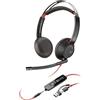 HP ORIGINAL HP Poly Accessori per computer nero 8X231AA Blackwire 5220 USB-C Cuffie stereo Poly Blackwire 5220 con connettore USB-C