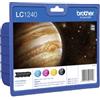 Brother ORIGINAL Brother Multipack nero / ciano / magenta / giallo LC-1240 LC1240VALBPDR ~2400 Seiten confezione multi: bk/c/m/y