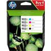 HP ORIGINAL HP Multipack nero / ciano / magenta / giallo 3HZ51AE MCVP 01 903 XL ~3000 Seiten