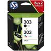 HP ORIGINAL HP Multipack nero / differenti colori 3YM92AE 303 ~365 Seiten