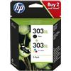 HP ORIGINAL HP Multipack nero / differenti colori 3YN10AE MCVP 303XL ~1015 Seiten