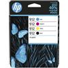 HP ORIGINAL HP Multipack nero / ciano / magenta / giallo 6ZC74AE 912 ~1245 Seiten