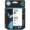 HP ORIGINAL HP Multipack nero / differenti colori 6ZD17AE 305 ~220 Seiten