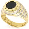 Gioielleria Lucchese Oro Anello Uomo Oro Bianco Giallo GL102293