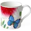 Villeroy & Boch - Tazza caffè Amazonia, Pregiata Tazza da caffè in Porcellana Premium Bone con variopinta Foresta pluviale, per lavastoviglie, 210 ml