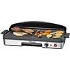 ROMMELSBACHER Barbecue da tavolo BBQ 2003 - Zona turbo, rivestimento antiaderente a 3 strati, superficie grill 50 x 25 cm, 1900 Watt