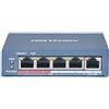 Hikvision Switch Hikvision 4 Poe 10/100m Unmanaged. +1 Porta Uplink Da 100m. 802.3af/at 2