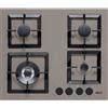 ELLECI Piano cottura 4 fuochi ELLECI tortora griglie in ghisa