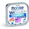 MONGE 100 g Monge VetSolution Gatto Dermatosis Alimento Dietetico Completo Cibo Umido in Caso di Dermatosi ed Eccessiva Perdita di Peli con Maiale Grain Free