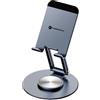 FORCELL SUPPORTO F-GRIP STAND FOLD STAND3 DA TAVOLO PORTATILE RIPIEGABILE 360° METAL PER SMARTPHONE
