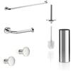 Inda Set accessori bagno a muro One cromo lucido (porta asciugamani 35cm)
