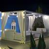 Luci da Esterno Catenaria luminosa, 30m con 30 portalampada, cavo nero, prolungabile, senza lampadina