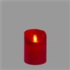 Luci da Esterno Candela alta 10 cm Rustic Rossa con effetto fiamma in movimento, LED bianco caldo