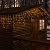 Luci da Esterno Stalattite 20,16 x 0,6 metri, 480 LED Bianco caldo con 8 giochi di luce