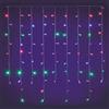 Luci da Esterno Tenda 1 x 1 metri, 80 LED Multicolor, cavo trasparente, luce fissa