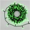 Luci da Esterno Catena 25,7 metri con 360 MiniLED Verde e 8 Giochi di Luce
