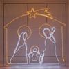 Luci da Esterno Presepe illuminato a Led Flexineon, Bianco Caldo e Freddo, L. 200 x H. 200 cm