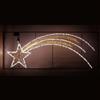 Luci da Esterno Stella Cometa Tubo a Led Flexineon, Bianco Caldo e Freddo, L. 350 x H. 130 cm