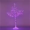 Luci da Esterno Albero con 800 Led, Colore Rosa, Effetto Flashing, H. 2,5m