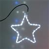 Luci da Esterno Stella Tubo a Led Flexineon, Bianco Freddo, L. 33 x H. 33 cm