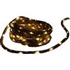 Luci da Esterno Corda juta 5m con 60 maxi gocce LED Bianco Caldo, 8 giochi di luce, Alimentatore Incluso, Non Prolungabile, Uso Interno ed Esterno
