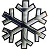 Luci da Esterno Fiocco di neve Bianco Infinity Light H. 60 cm con LED, IP20, Alimentatore Incluso, Non Prolungabile, Uso Interno