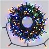 Luci da Esterno Catena di luci 25 M, 500 MiniPearl LED, Multicolor, 8 Giochi di luce, Pannello solare e trasformatore