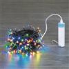 Luci da Esterno Catena a batteria con PowerBank 10 M, 200 miniLED, Multicolor, Non prolungabile