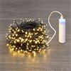 Luci da Esterno Catena a batteria con PowerBank 20 M, 400 miniLED, Bianco Caldo, Non prolungabile
