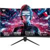 KTC H27S17 monitor gaming Curvo 1500R 27 pollici 2560x1440 QHD 180Hz HVA 1ms Tempo di risposta, Standard di montaggio Vesa