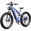 DUOTTS E26 Mountain Bici Elettrica, Motore 750W, Batteria 48V 20Ah, 120km - Viola blu