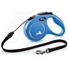 FLEXI GUINZAGLIO FLEXI NEW CLASSIC TG S CON CORDA 5 MT BLU