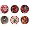 Ad Trend Sottopiatto Merry Christmas Natale Tondo Plastica D 33 Cm Ass. Multicolor 1 Pz
