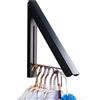 IN VACUUM Rack Drying Rack, Laundry Racks for Drying Clothes, Wall Mounted Retractable Clothes Hanger for Laundry Room, Garage, Indoor & Outdoor Use, Alluminio (1 rack, Black)