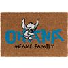 Grupo Erik Zerbino Stitch - Zerbino Ingresso Esterno Cocco Divertente 40x60 cm con Base in PVC Antiscivolo | Tappeto Ingresso Esterno: Lilo e Stitch Gadget