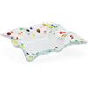 Sospiri Venezia - Piatto Vetro Murano Decorato a Mano Soprammobile Casa -Idea Regalo Cerimonia Bomboniera con Scatola Elegante (14x14 cm, Quadrato)