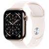 Apple Watch Series 11 GPS + Cellular 42mm Gold Titanium Case with Light Blush Sport Band - S/M