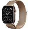 Apple Watch Series 11 GPS + Cellular 46mm Gold Titanium Case with Gold Milanese Loop - M/L
