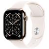 Apple Watch Series 11 GPS + Cellular 46mm Gold Titanium Case with Light Blush Sport Band - S/M