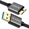 SUCESO Cavo Micro B a USB 3.0 A 5Gbps Cavo USB A a Micro USB per Hard Disk, Toshiba Canvio, Disco Rigido Esterno WD, My Passport ed Elements, Seagate, Samsung S5/Note 3/Note Pro, HD camera e altro-2M