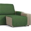 Martina Home Copri Chaise Longue Trapuntato Ambra, 200 cm, Bottiglia
