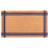 KAF Home Zerbino in fibra di cocco con retro in PVC antiscivolo, resistente, resistente alle intemperie, 43 x 76 cm, altezza del pelo 1,5 cm, perfetto per uso interno ed esterno (blu)