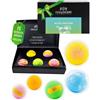 Hallingers Genuss Manufaktur Set regalo per bombe da bagno - 5 palline da bagno in confezione regalo, benessere e spa per donne, set da bagno aromatico, idea regalo, anche per Natale, Bath Bomb